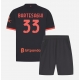 AC Milan Davide Bartesaghi #33 Replike Rezervni Dres za djecu 2026-27 Kratak Rukav (+ Kratke hlače)